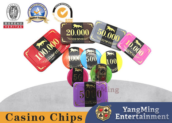 Three Layer Acrylic Anti Counterfeiting RFID Casino Chips