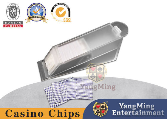 8 Güverte Buzlu Akrilik Poker Masası Kart Bayi Ayakkabısı Yarı Saydam