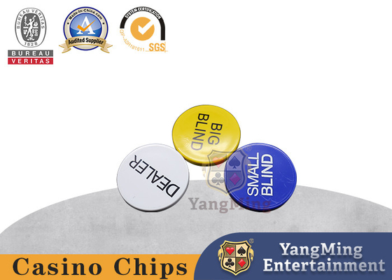 3 Profesyonel Casino Texas Holdem Poker 2 İnç Krupiye Düğmeleri