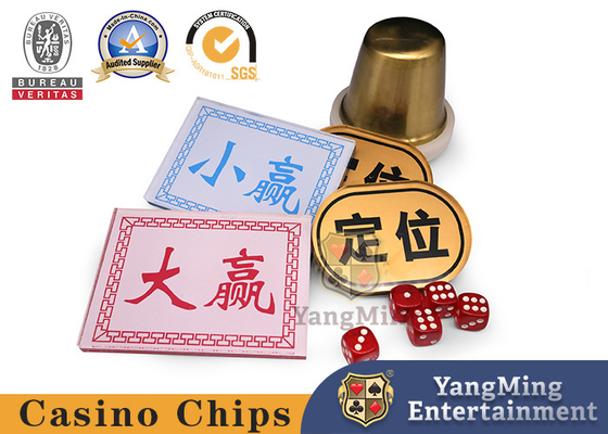 Plastic Custom Sic Bo  Acrylic Casino Banker Chip