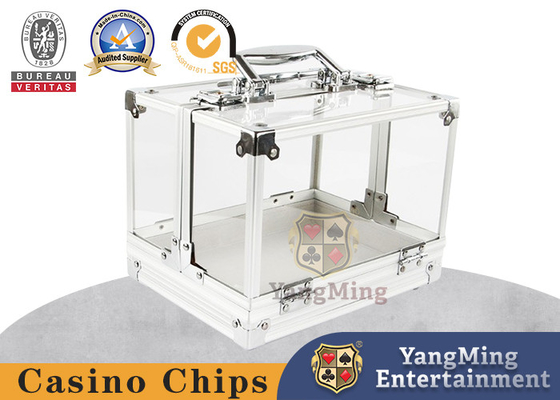 600 Ct Scroll Poker Set-10g Casino Oyunları için Akrilik Ekran Kutusu ile Casino Sınıfı Seramik Çipler